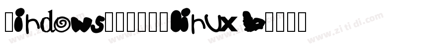 Windows系统如何安装linux b字体转换